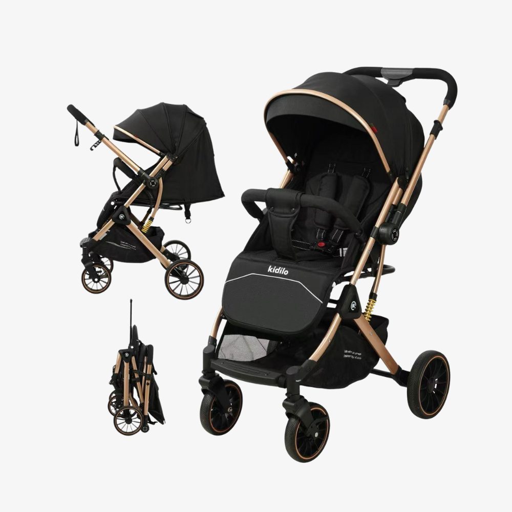 Kidilo 535 Black Baby Stroller