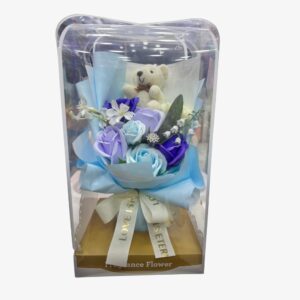 Blue Bliss Teddy Bouquet