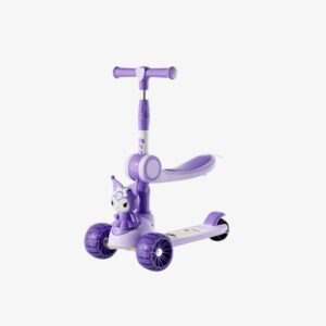 Purple 2-in-1 Toddler Scooter with Seat